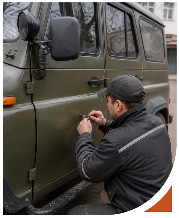 Профессиональное вскрытие автомобиля УАЗ без повреждений в Одинцове